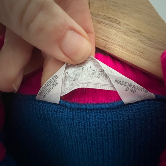 Neon Retro Steffner Wool Ski Sweater - Vintage Luxury Ski Brand - Picture 7 of 8